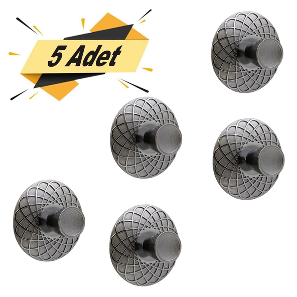Dinar Çekmece Dolap Dolabı Kapak Kulpu Kulpları Kulbu Füme Metal Kulp (5 ADET) Mobilya Mutfak ürün görseli 1