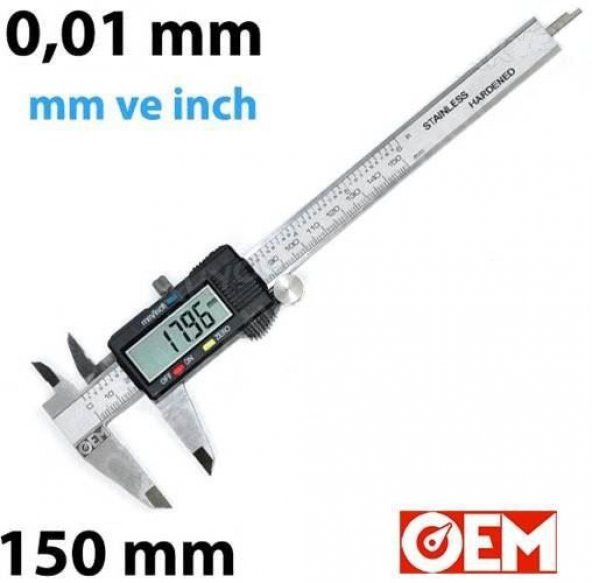 OEM KMP150 Dijital Kumpas 0-150 mm ürün görseli 1