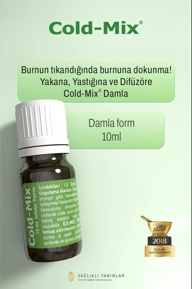 Cold Mix Inhaler Damla 10 Ml ürün görseli 1