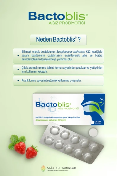 Bactoblis Oral Probiyotik 30 Tb - Resim 7