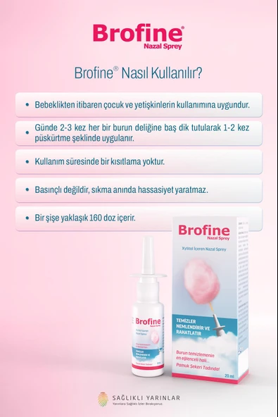 Brofine Nazal Burun Spreyi 20 ML - Resim 6