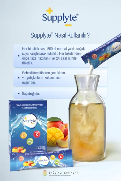 Supplyte Şeftali - Mango Aromalı  Saşe 12,2 g - Resim 6