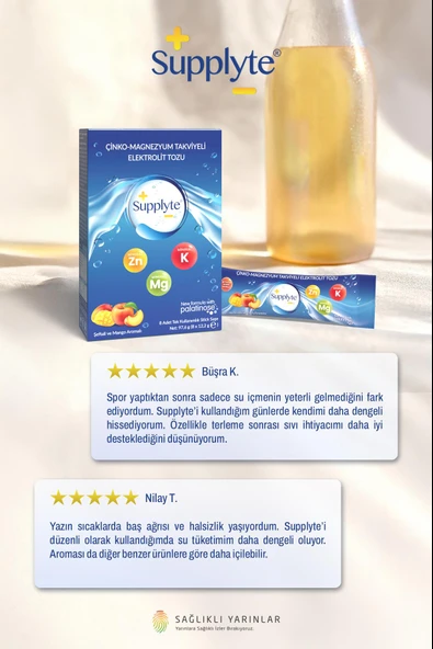Supplyte Şeftali - Mango Aromalı  Saşe 12,2 g - Resim 8