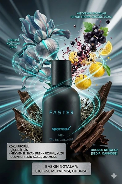 Spormax Faster Edc Erkek Parfüm 100 Ml ürün görseli 1