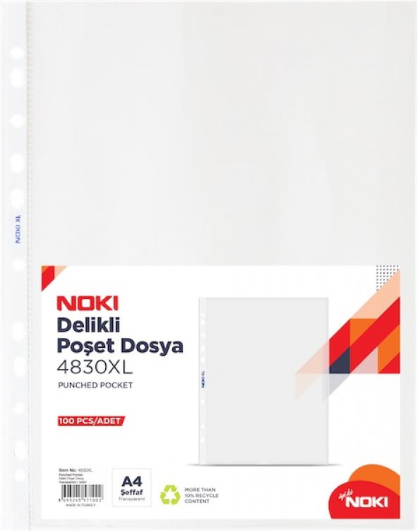 Noki A4 Poşet Dosya Xl100 Lü 4830Xl ürün görseli 1