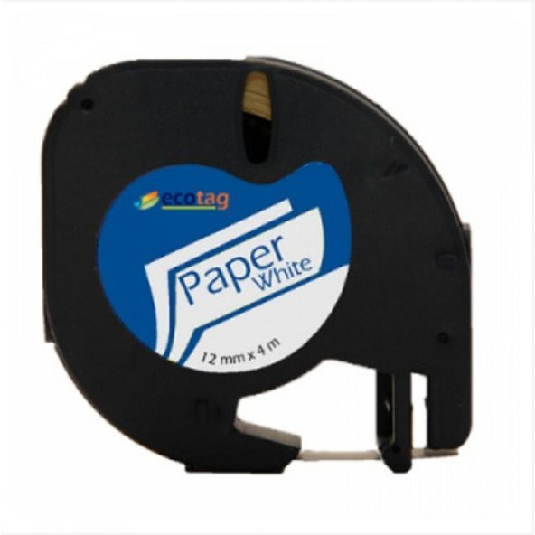 Ecotag Muadil Kağıt Şerit Beyaz 12 mm X 4 mt ürün görseli 1