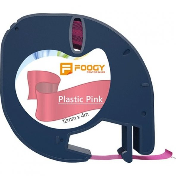 Dymo Muadili Thermal Plastik Şerit Etiket Pembe 12 Mm X 4 Mt ürün görseli 1