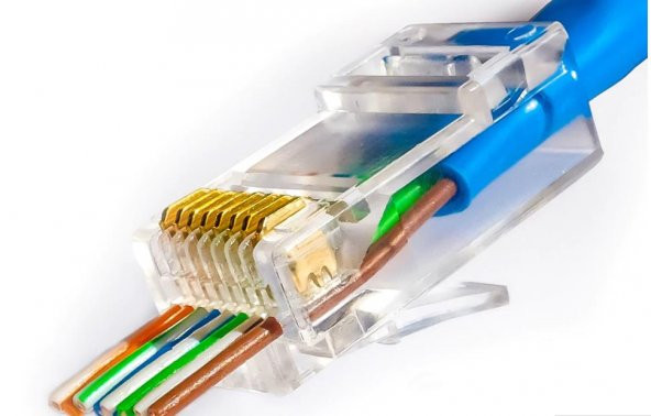 Yeni Nesil EZ Delikli RJ45 Network Jack - 25 Adet ürün görseli 1