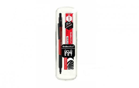 SCRIKSS GRAPH-X VERSATİL KALEM 3LÜ SET 0.5MM KIRMIZI ürün görseli 1