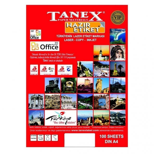 TANEX LAZER ETİKET - HAZIR ETİKET TÜM EBATLAR ÜCRETSİZ KARGO ürün görseli 1