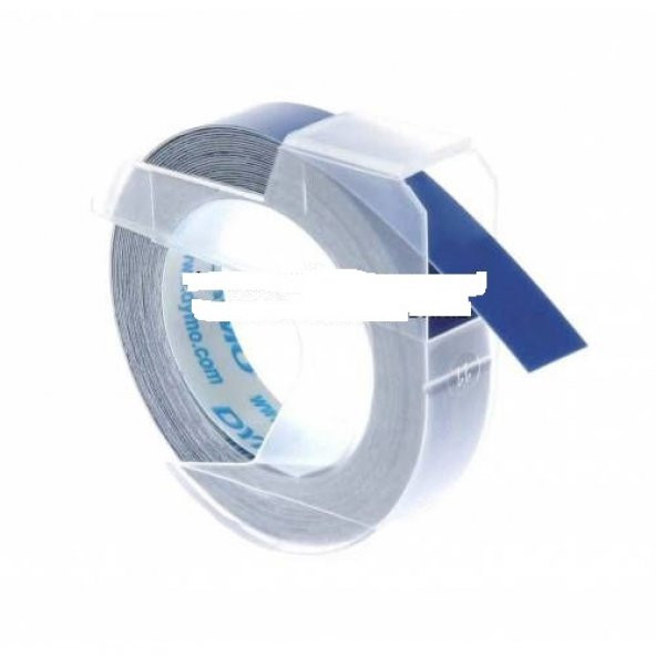 DYMO KABARTMA ŞERİT ETİKET MAVİ 9MM X 3M ÜCRETSİZ KARGO ürün görseli 1