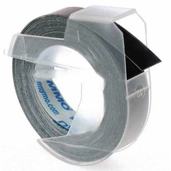 DYMO KABARTMA ŞERİT ETİKET SİYAH 9MM X 3M ÜCRETSİZ KARGO ürün görseli 1