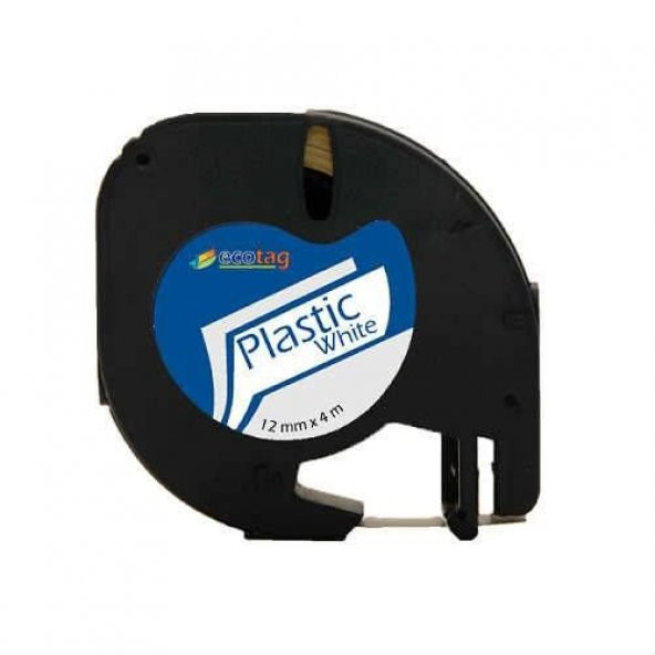 DYMO LETRATAG MUADİL PLASTİK ETİKET ŞEFFAF 12MM X 4 METRE ürün görseli 1