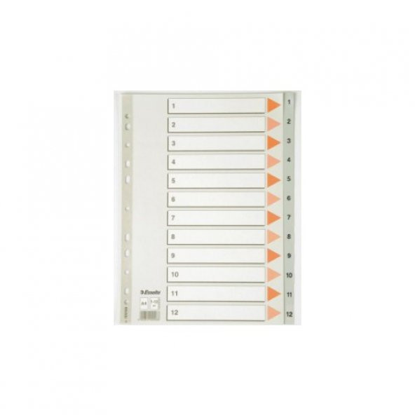 ESSELTE SEPARATÖR A4 1-12 RAKAM SLT-100106 ürün görseli 1
