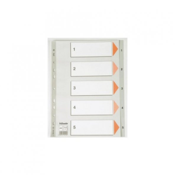 ESSELTE SEPARATÖR A4 1-5 RAKAM SLT-100103 ürün görseli 1