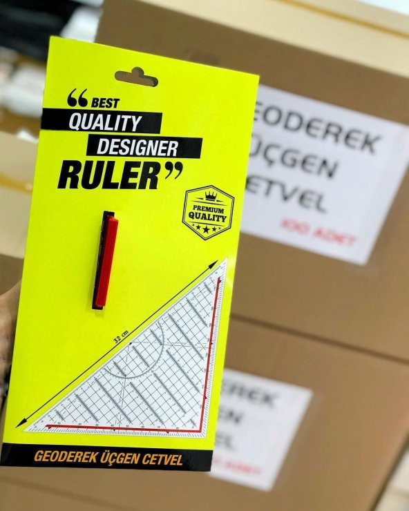 ÜÇGEN CETVEL BRATE GEODEREK YERLİ MALI ÜCRETSİZ KARGO ürün görseli 1
