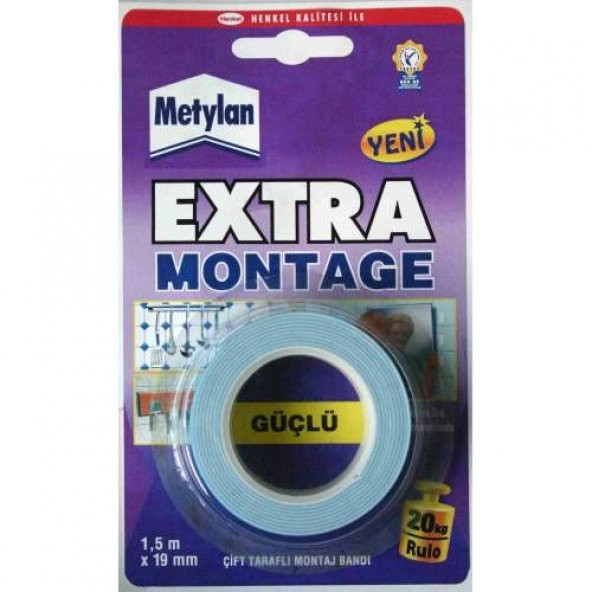 PATTEX EXTRA ÇİFT TARAFLI BANT 19MMX1,50M ÜCRETSİZ KARGO ürün görseli 1