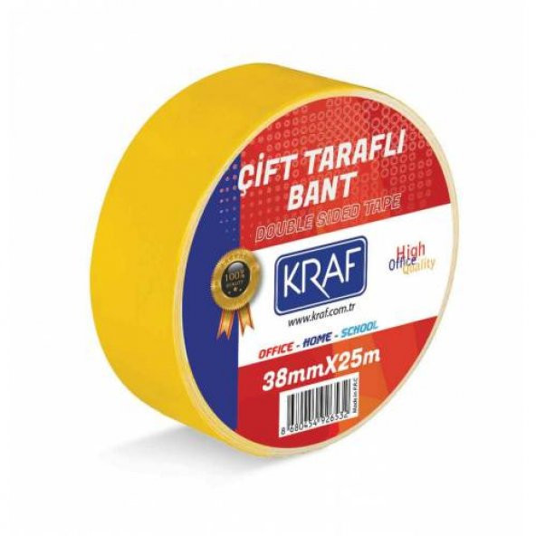 ÇİFT TARAFLI BANT 38MM X 25 METRE ürün görseli 1