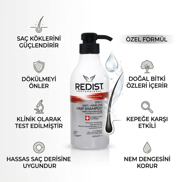 Redist Bakım Şampuan Anti Hairloss 500ML ürün görseli 1
