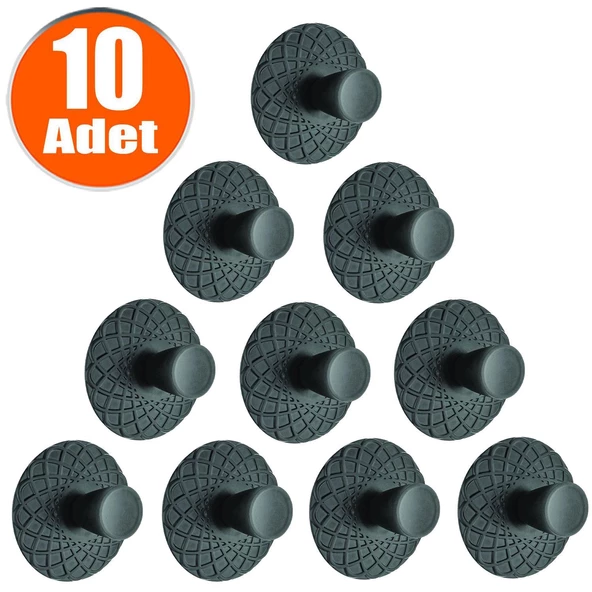 Dinar Çekmece Dolap Dolabı Kapak Kulpu Kulpları Kulbu Mat Siyah Metal Kulp (10 ADET) Mobilya Mutfak ürün görseli 1