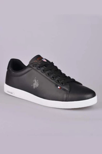 U.S Polo Assn. Franco GSN 2PR 101176306 Unisex Sneaker Ayakkabı Sİyah Beyaz 36-40 ürün görseli 1