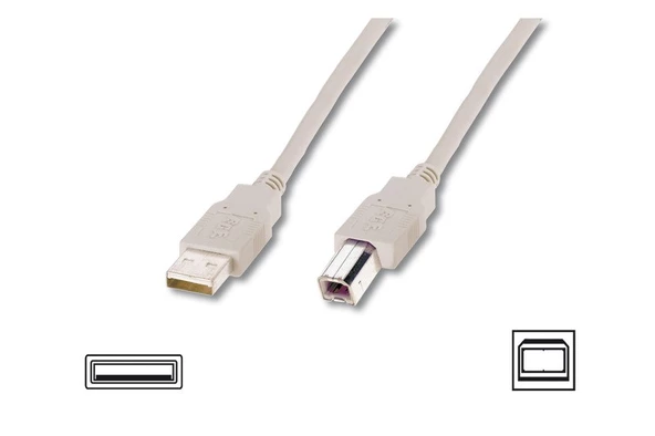 Digitus Yazıcı Kablosu Bej USB 2.0 (3m) ürün görseli 1