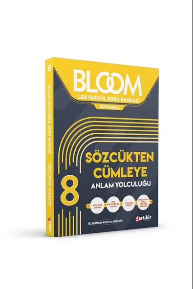 Artıbir Yayınları 8. Sınıf Türkçe Sözcükten Cümleye Anlam Yolculuğu 20 Lgs Fasikül Soru Bankası ürün görseli 1