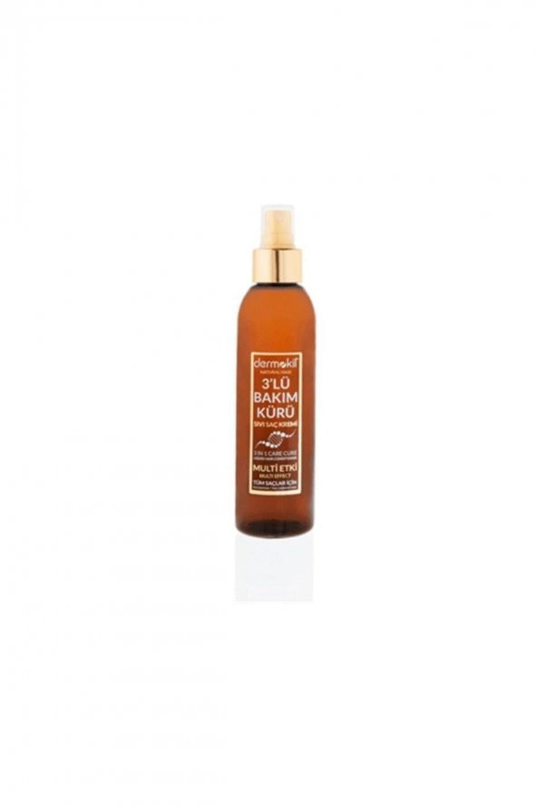 Dermokil Natural Sıvı Saç Bakım Kremi 3lü Bakım Kürü 200 ml ürün görseli 1