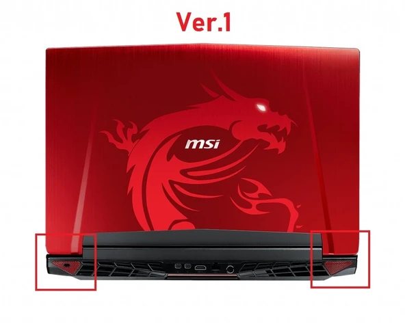 MSI MS-1781 Lcd Cover Kapak Kırmızı V1 ürün görseli 1
