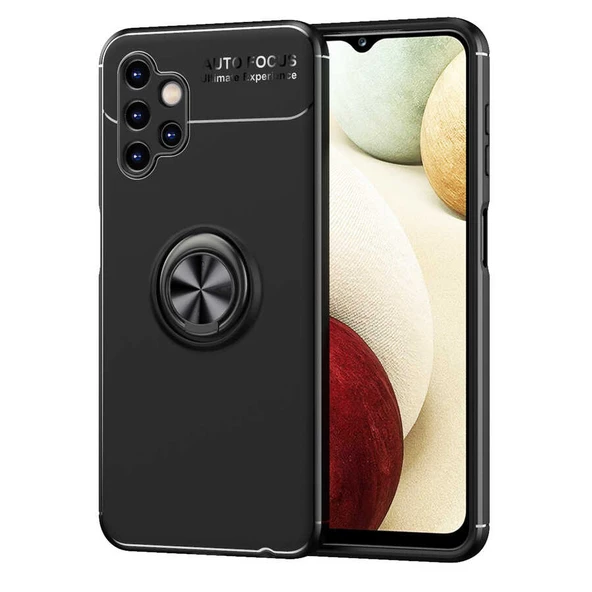 Galaxy A13 4G Kılıf Zore Ravel Yüzüklü Silikon Kılıf ürün görseli 1