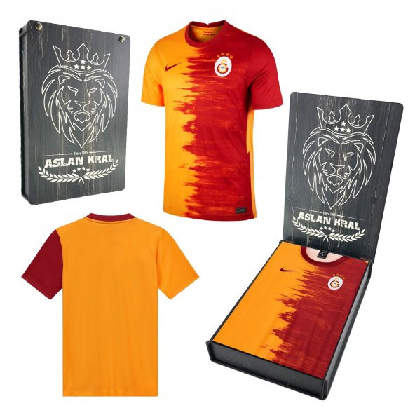 Galatasaray Orijinal Çocuk Forma 2021 Hediyelik Ahşap Kutulu ürün görseli 1