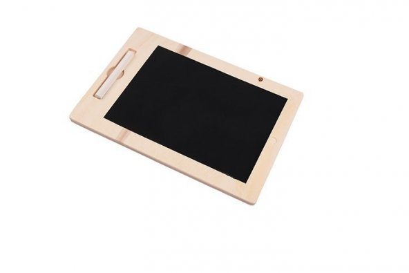Ahşap Eğitici Öğretici Tablet Montessori Kara Tahtalı Ahşap Tablet ürün görseli 1