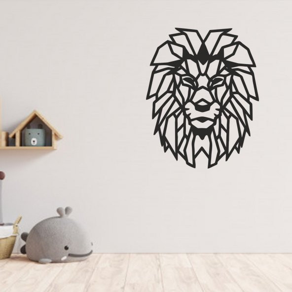 Balp Lazer Kesim MDF Tablo ASLAN Figürlü Dekoratif Otantik Tablo 34cm 41cm ürün görseli 1