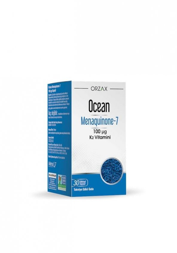 Ocean Menaquinone-7 100 mcg Vitamin K2 30 Kapsül ürün görseli 1