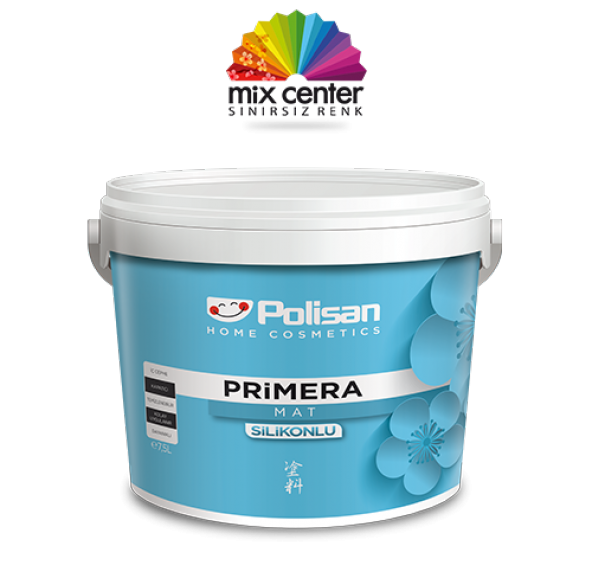 Polisan Primera Mat Silikonlu Silinebilir Boya Tüm Renkler (2,5 LT) 3,5 kg ürün görseli 1
