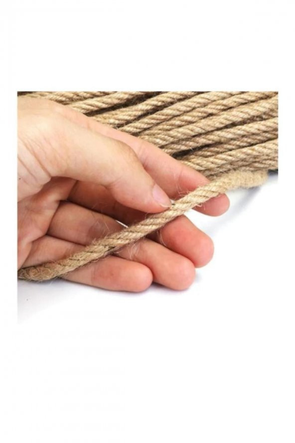 Kaliteli Kendir Halat Jüt Urgan Ip 10 Metre 10 Mm ürün görseli 1
