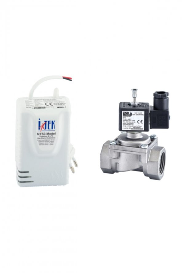 Gaz Alarm Seti Alarm Cihazı ve Selenoid Vana ürün görseli 1