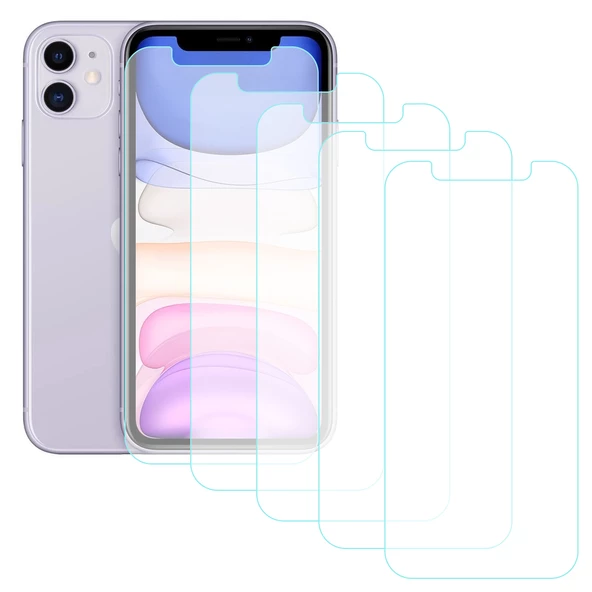 Notech iPhone 11 Temperli Cam Ekran Koruyucu 5li Eko Paket ürün görseli 1