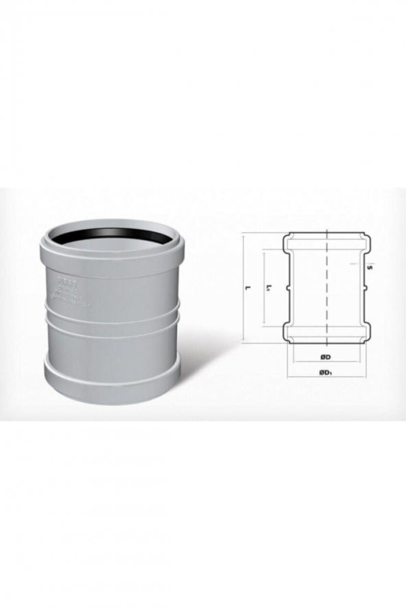 Pvc Atık Su Kayar Manşon 100 Mm. ürün görseli 1
