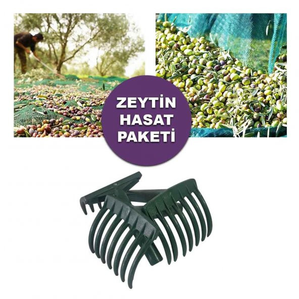 ZEYTİN HASAT PAKETİ 4X6 ZEYTİN SERGİSİ, 10 ADET ZEYTİN TIRMIĞI, ZEYTİN TOPLAMA EKİPMANLARI ürün görseli 1