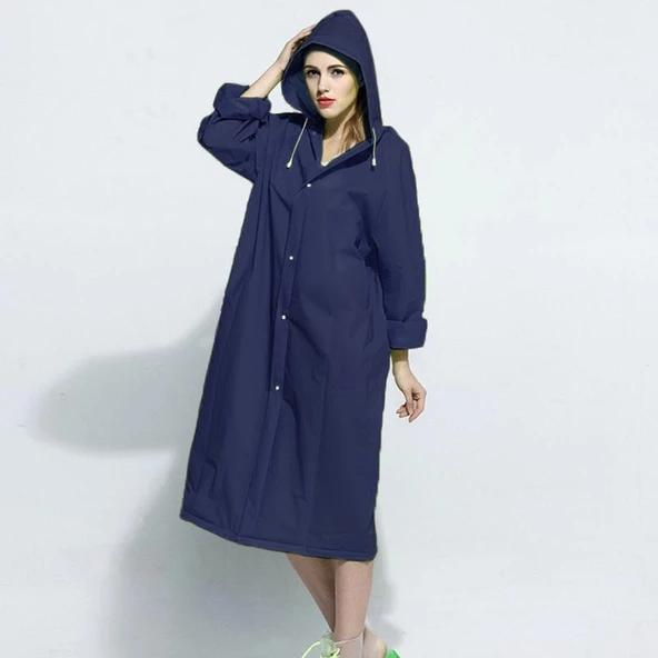 Eva Trend Unisex Siyah Yağmurlık  Lacivert Standart ürün görseli 1