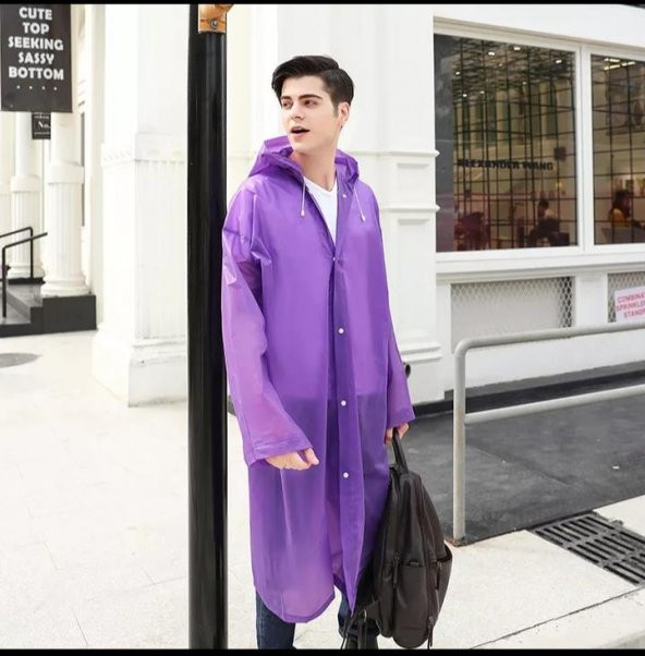 Marlux Unisex Yağmurluk MRC-801  Mor - Resim 2