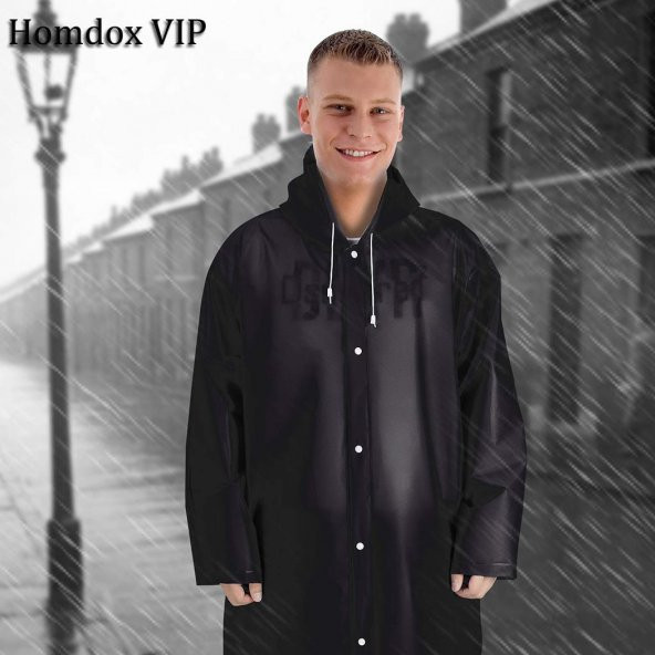 Marlux Raincoat Eva Yağmurluk   Siyah Tek Ebat - Resim 2