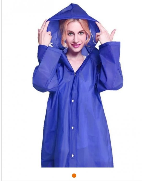 Marlux Raincoat Eva Yağmurluk   MAVİ Tek Ebat - Resim 2