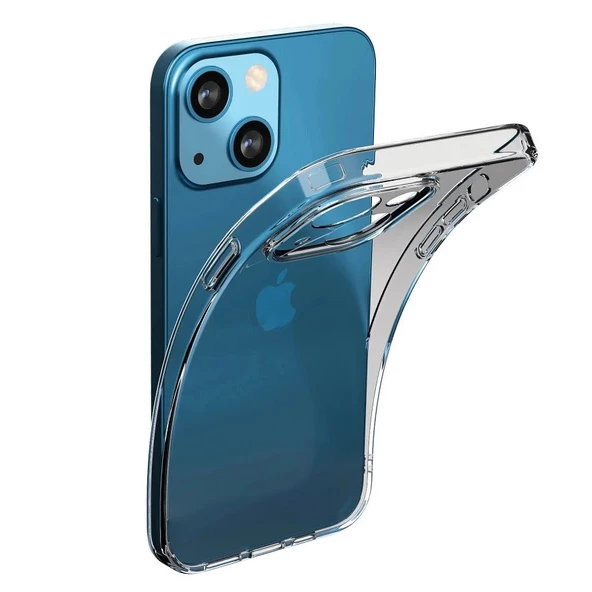 FitCase iPhone 14 Kılıf Kamera Korumalı Silikon Şeffaf Arka Kapak ürün görseli 1