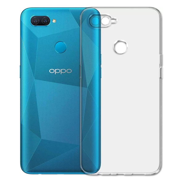 FitCase Oppo A12 Kılıf Kamera Korumalı Silikon Şeffaf Kapak ürün görseli 1