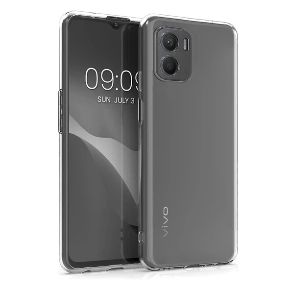 FitCase Vivo Y15s Kılıf Kamera Korumalı Silikon Şeffaf Arka Kapak ürün görseli 1