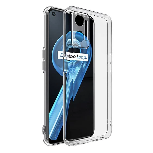 FitCase Oppo A96 Kılıf Kamera Korumalı Silikon Şeffaf Kapak ürün görseli 1