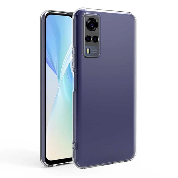 FitCase Vivo Y53s Kılıf Kamera Korumalı Silikon Şeffaf Arka Kapak ürün görseli 1