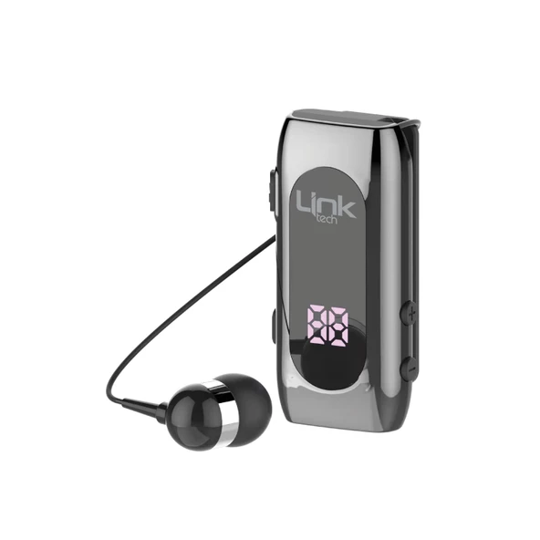 LinkTech V80 Bluetooth Kulaklık Ekranlı Makaralı Titreşimli - Resim 2